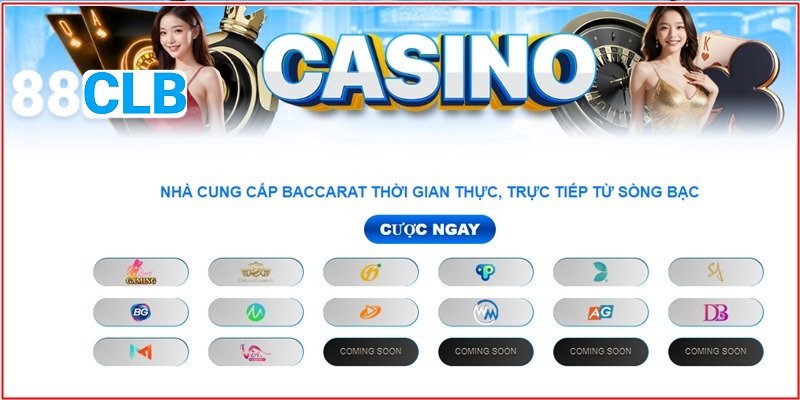 Trải nghiệm game cá cược Casino tại 88CLB đỉnh cao hàng đầu Châu Á